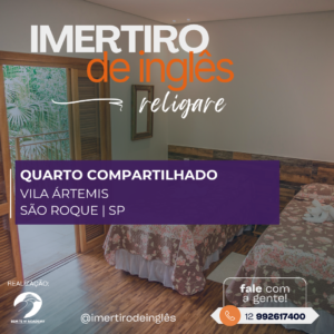 Imertiro + Hospedagem Religare (quarto compartilhado) - São Roque - SP